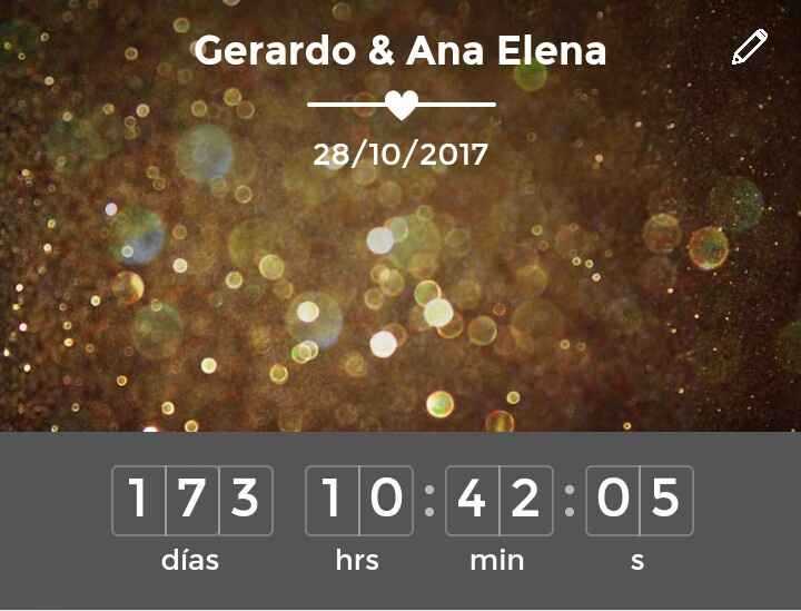 Que marca tu contador?? 👰🏻 cuantos días te faltan? 💍 - 1