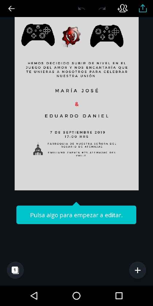 Invitaciones gamer - 1