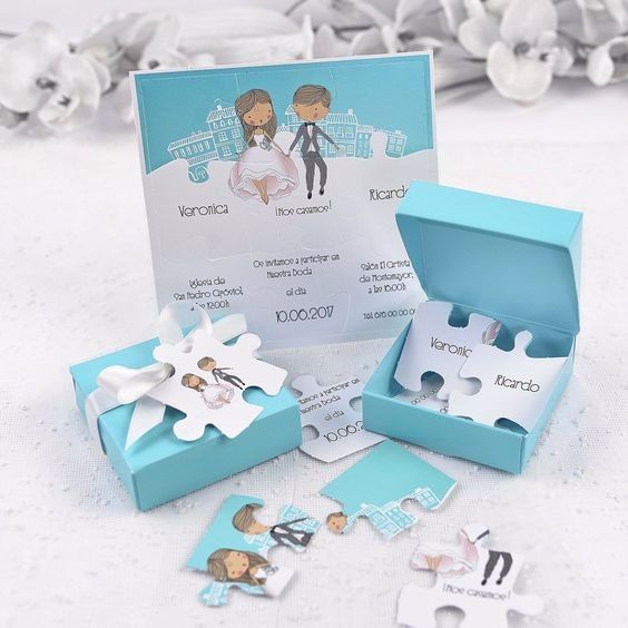 Invitaciones rompecabezas