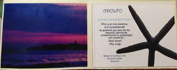 Invitacion para las damas y best man!! - 4