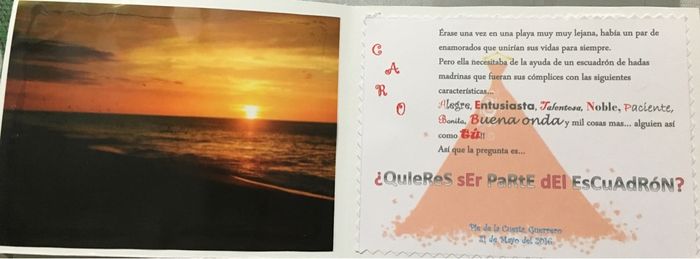 Invitacion para las damas y best man!! - 1