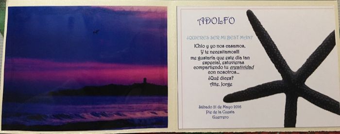 Invitacion para las damas y best man!! - 4