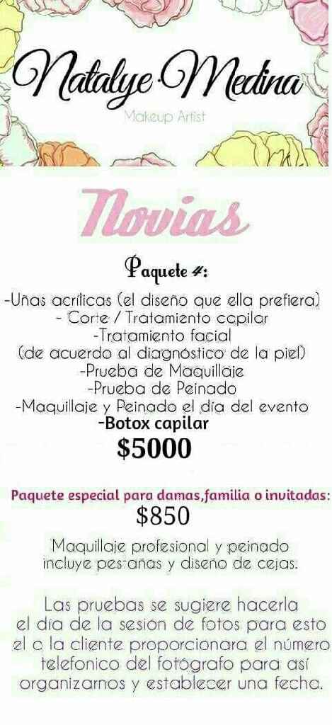 Paquetes de maquillaje (todo perfecto) - Foro Belleza - bodas.com.mx