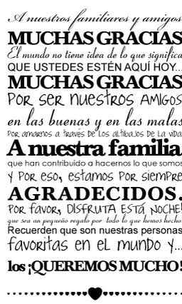 Agradecimiento en lámparas - 1