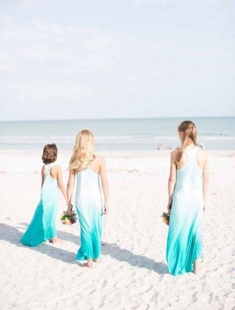 Colores para damas de honor en la playa? 9