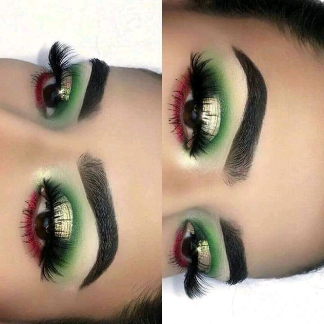 Maquillaje mexicano 💚💛❤️💄 4