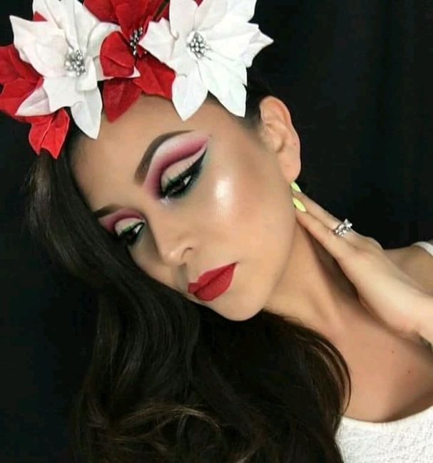 Maquillaje mexicano 💚💛❤️💄 5