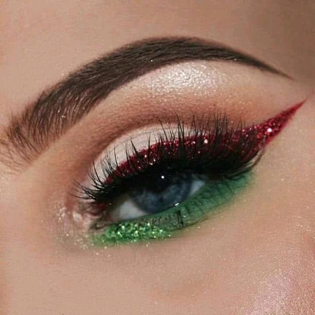 Maquillaje mexicano 💚💛❤️💄 7