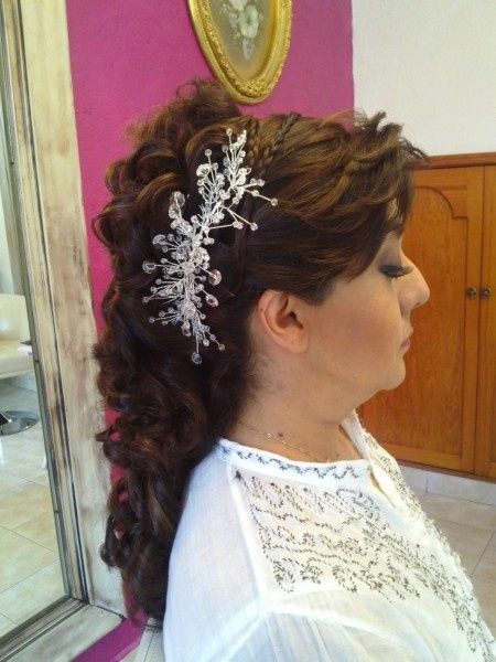 peinado con tocado
