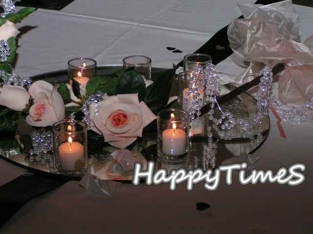 30 unids/lote 40 cm de Diámetro Placa de Espejo Redondo Para La Decoración De Mesa Decoración de La 