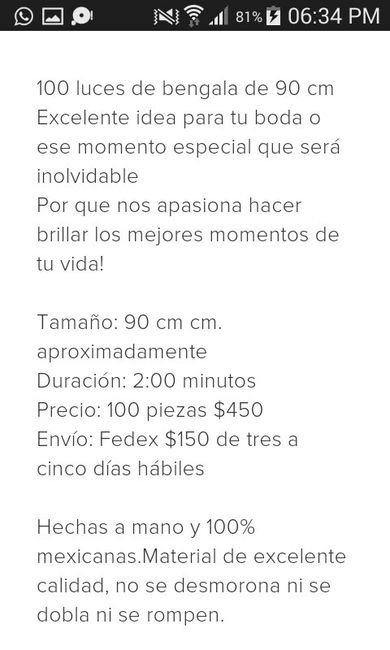  $540 x 30 luces de bengala esta caro? - 1