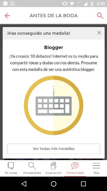 Mi medalla de blogger!!! 😍😍 - 1