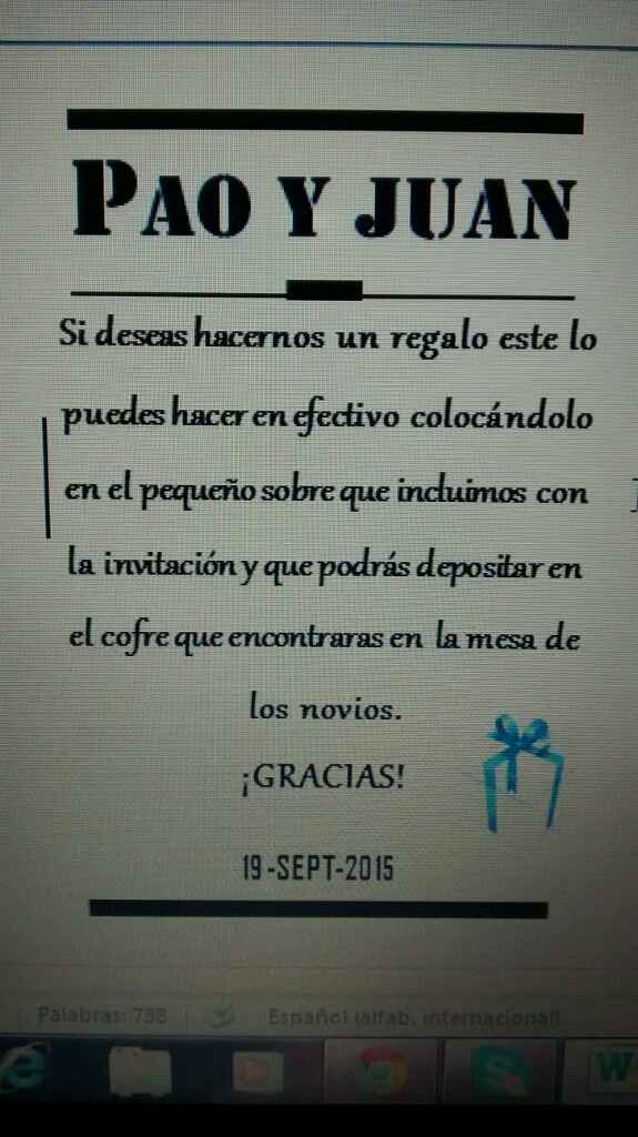 Como pido de regaloefectivo $$$$$$ - 1