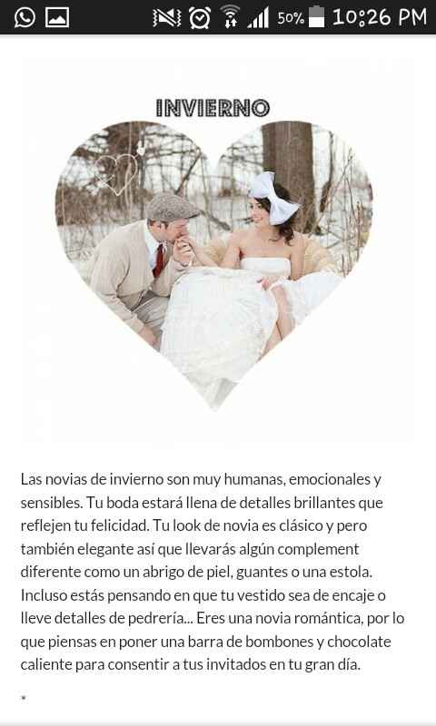 Novia otroño/ invierno - 2