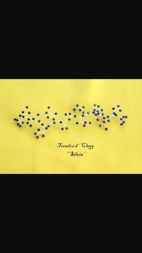 Azul. tocados - 2
