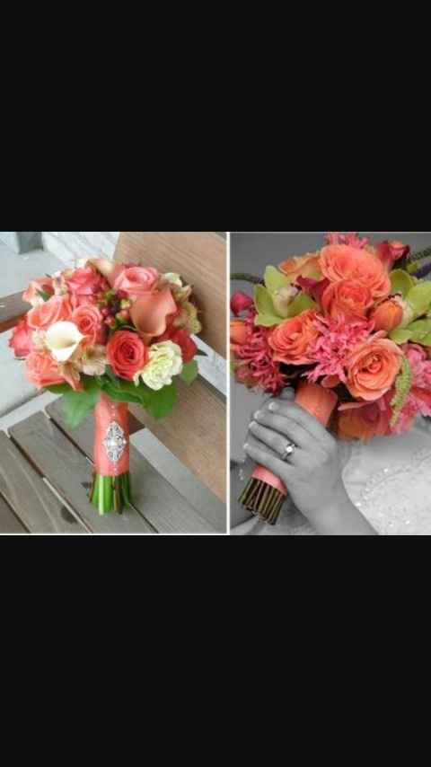 Coral!!! ramo d novia - 11