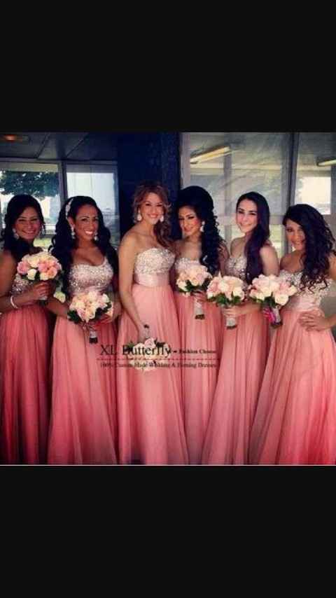 Coral vestidos para damas - 2