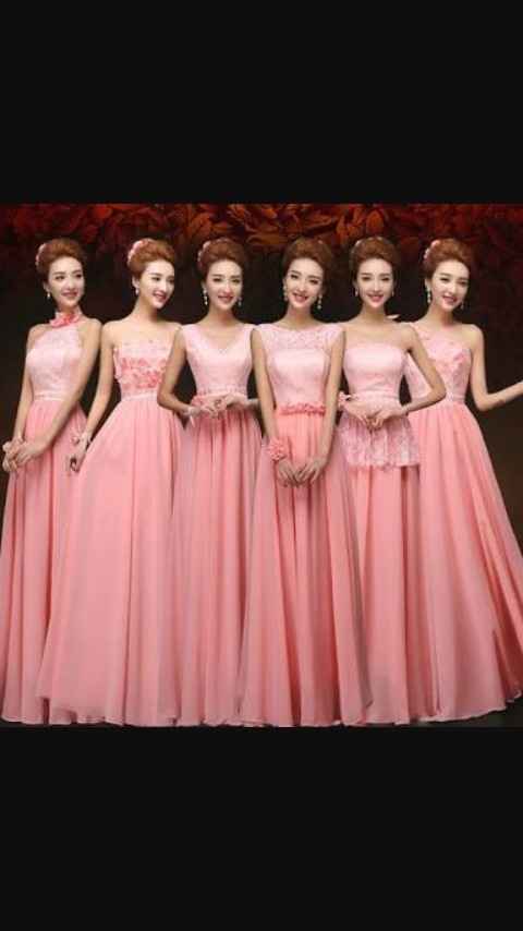 Coral vestidos para damas - 3
