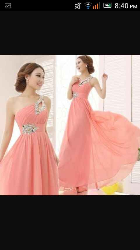 Coral vestidos para damas - 5