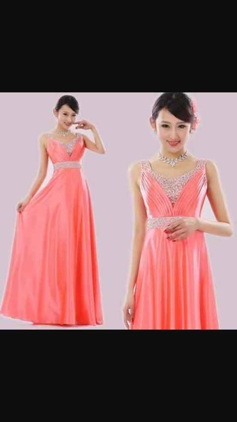Coral vestidos para damas - 8