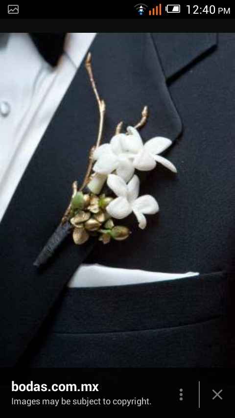 Blanco boutonniere para ellos - 8