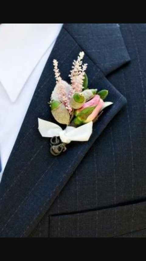 Rosa y morado. boutonniere - 7