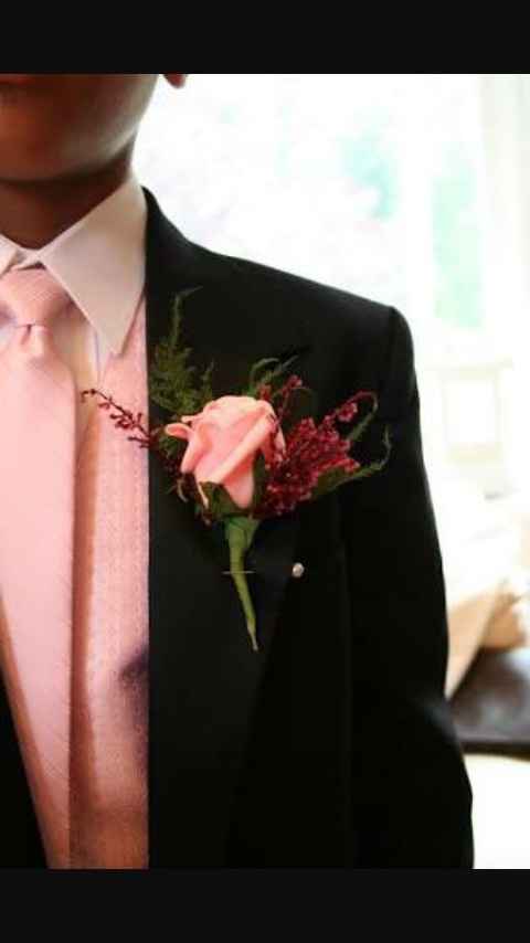 Rosa y morado. boutonniere - 8