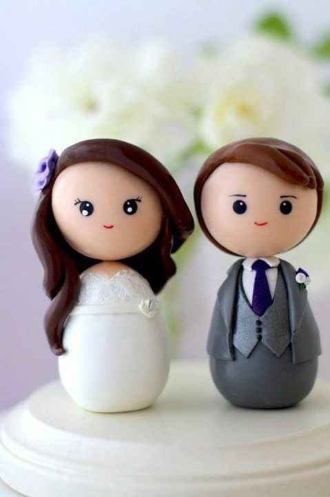 Cake topper románticos. - 10