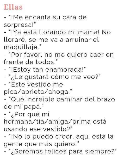 Lo que no dejas de pensar el día d tu boda - 1