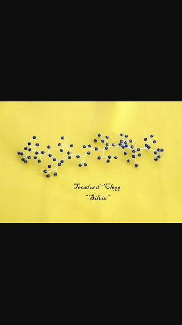 Azul. tocados - 2