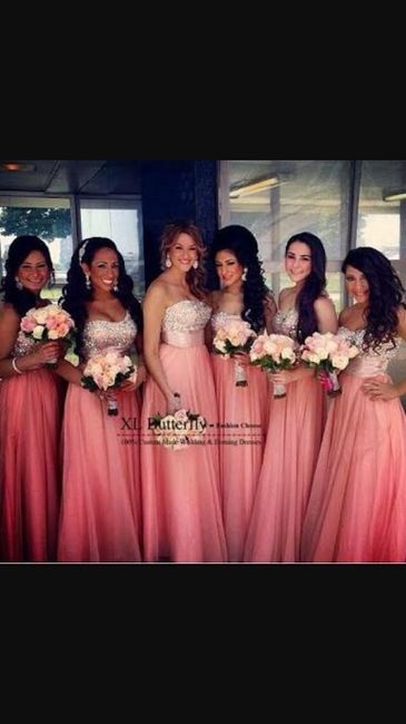 Coral vestidos para damas - 2