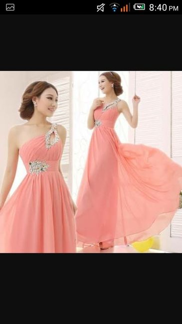 Coral vestidos para damas - 5