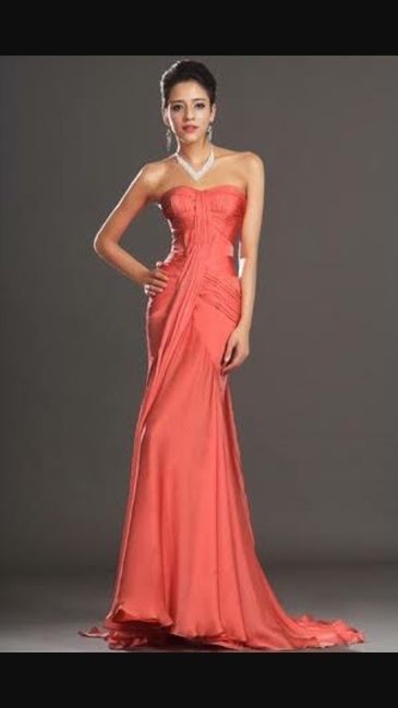 Coral vestidos para damas - 6