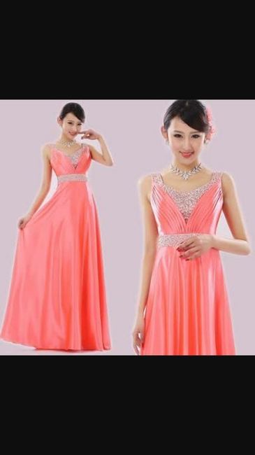 Coral vestidos para damas - 8