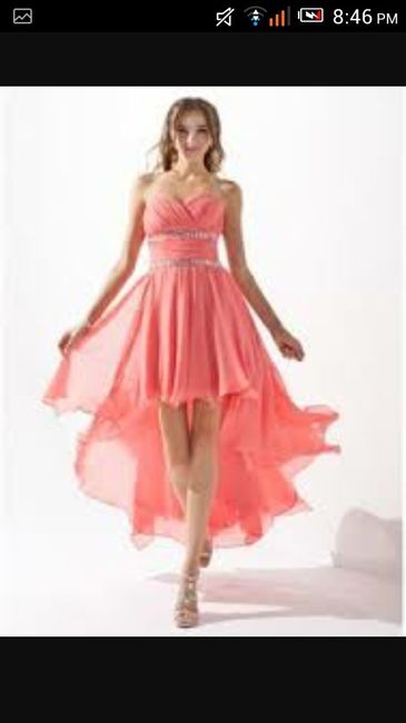 Coral vestidos para damas - 9