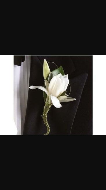 Blanco boutonniere para ellos - 3
