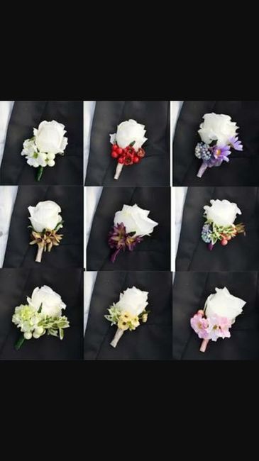 Blanco boutonniere para ellos - 7