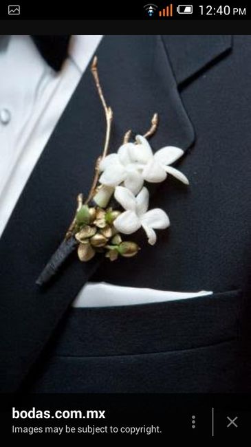 Blanco boutonniere para ellos - 8