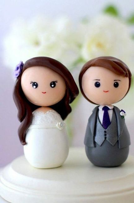 Cake topper románticos. - 10
