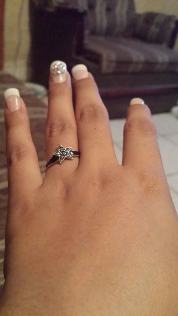 Anillo de promesa y compromiso  - 1