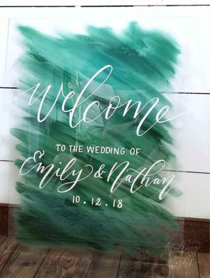 Letreros de Bienvenida para los invitados - 1