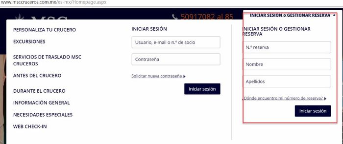 Revisar reservación