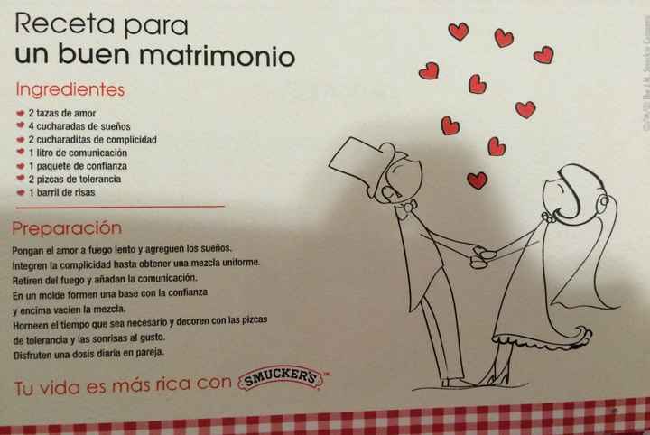 Receta para un buen matrimonio. - 1
