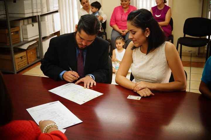 El momento de la firma