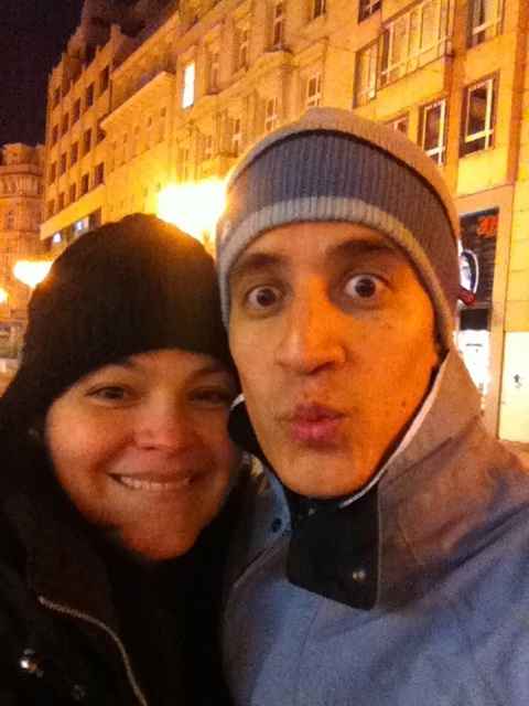 con frio!!! pero mucho amor