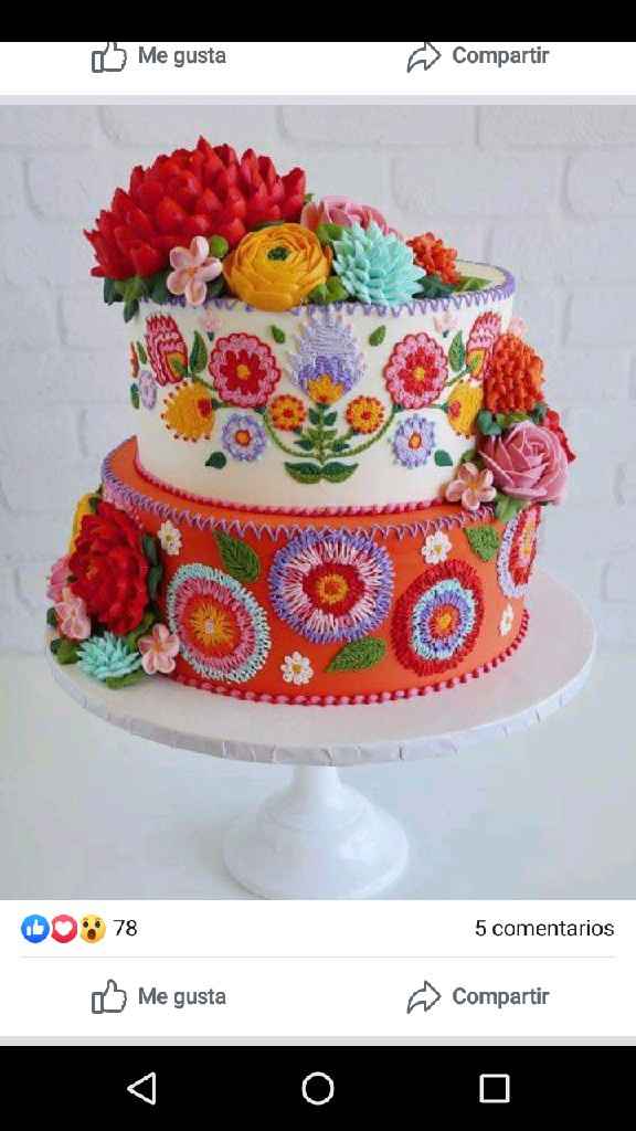Pasteles con bordado mexicano - 1