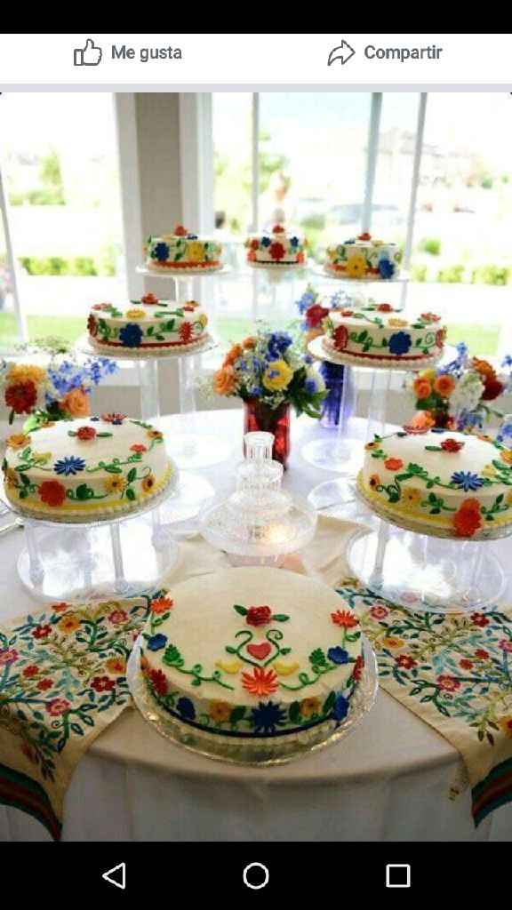 Pasteles con bordado mexicano - 11