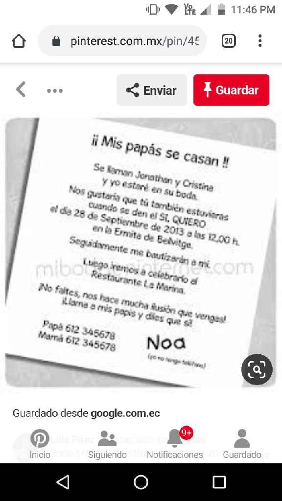 Ideas para invitaciones de boda, primera comunión y 3 años - 1