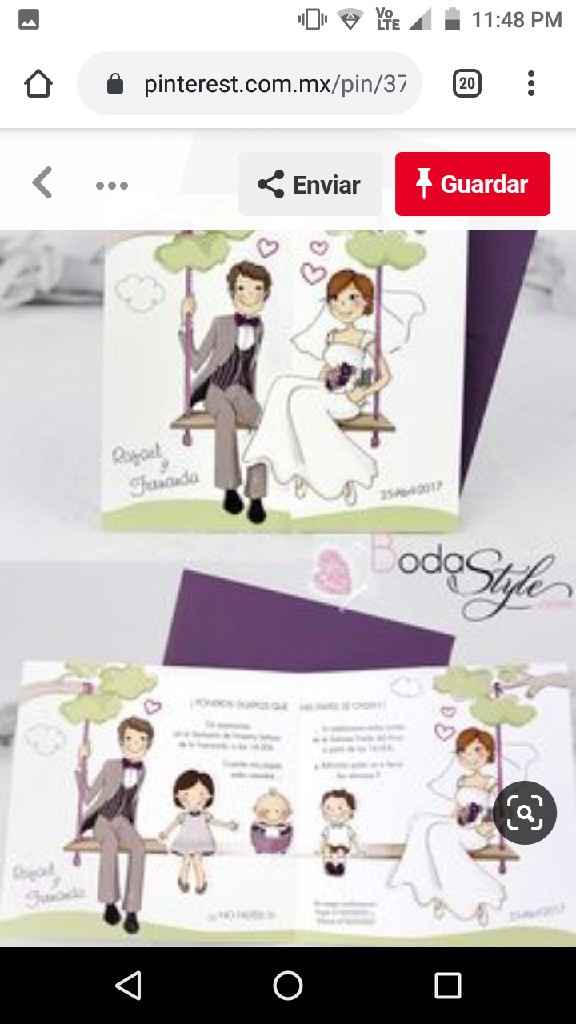 Ideas para invitaciones de boda, primera comunión y 3 años - 2