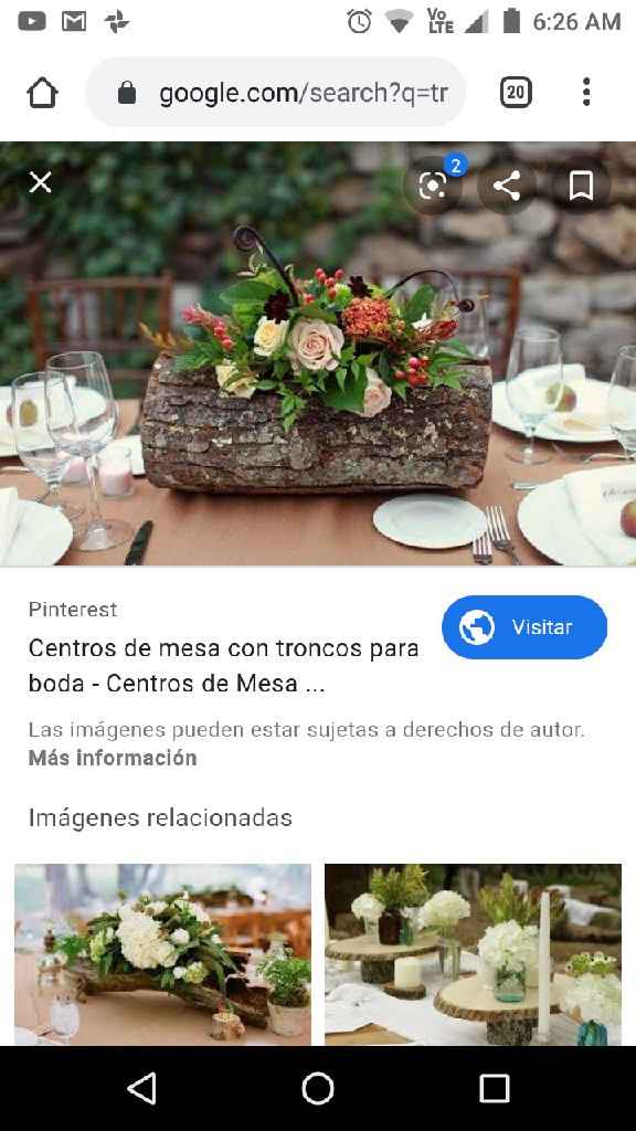 ¿Alguien sabe donde encontrar estas rodajas de madera para centro de mesa? - 1